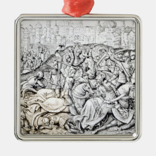 Conquest of Jerusalem by Charlemagne Metal Tree Decoration