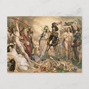 Conquest of Mexico Postcard
