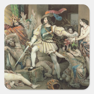 Conquest of Mexico Square Sticker