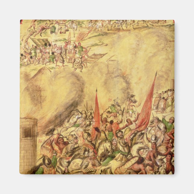 Conquest of Mexico: the Spaniards retreating Magnet (Front)