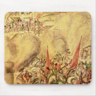Conquest of Mexico: the Spaniards retreating Mouse Pad