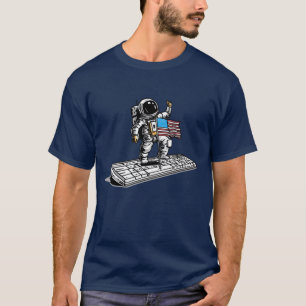 CONQUEST OF SPACE - geek astronaut humor T-Shirt