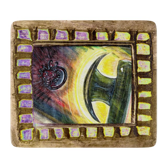 Conquest Over Evil Cutting Board (Front)