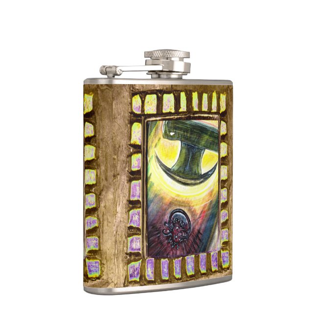 Conquest Over Evil Hip Flask (Right)