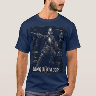 Conquistador Blueprint Poster T-Shirt