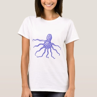 Conrad Gesner's Octopus in Bold Blue T-Shirt