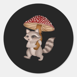 Conrad The Raccoon Classic Round Sticker