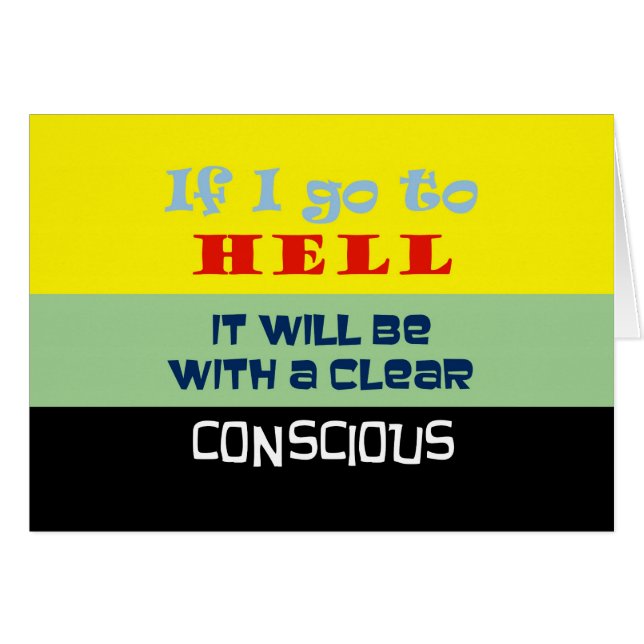 Conscious Hell ~ Card (Front Horizontal)