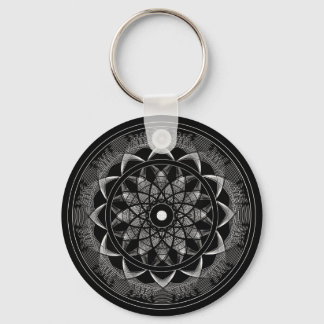 Consciousness - Sacred Geometry Mandala Key Ring