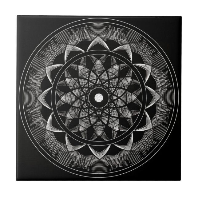 Consciousness - Sacred Geometry Mandala Tile (Front)