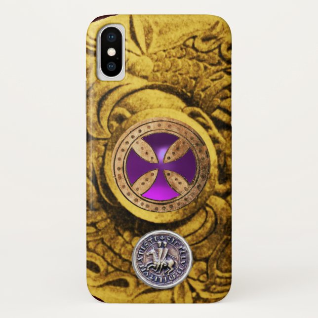 CONSECRATION CROSS AND SEAL OF THE KNIGHTS TEMPLAR Case-Mate iPhone CASE (Back)