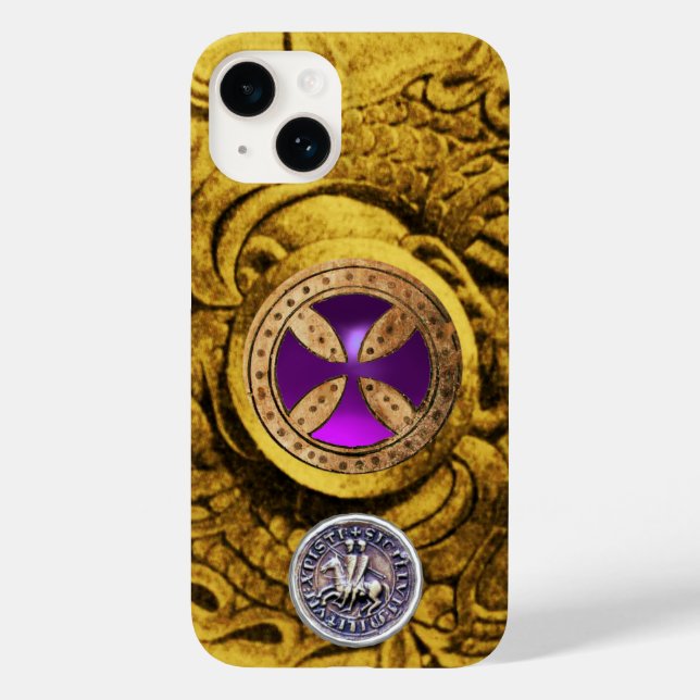 CONSECRATION CROSS AND SEAL OF THE KNIGHTS TEMPLAR Case-Mate iPhone CASE (Back)