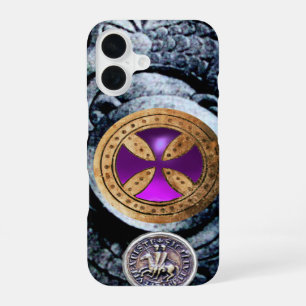 CONSECRATION CROSS AND SEAL OF THE KNIGHTS TEMPLAR iPhone 16 CASE