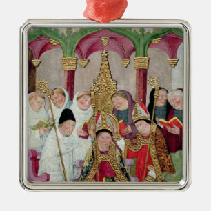 Consecration of a Bishop, Valencian School Metal Tree Decoration