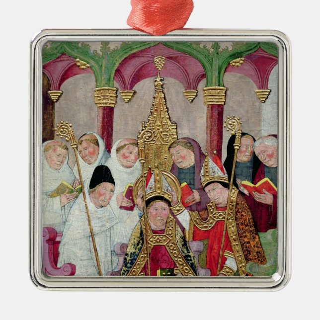 Consecration of a Bishop, Valencian School Metal Tree Decoration (Front)