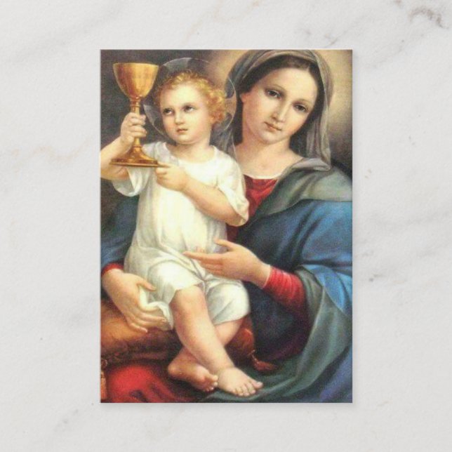 Consecration Precious Blood of Jesus Prayer Business Card (Front)