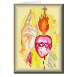 Consecration Sacred Heart Prayer Card