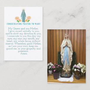Consecration to Mary Prayer Cards
