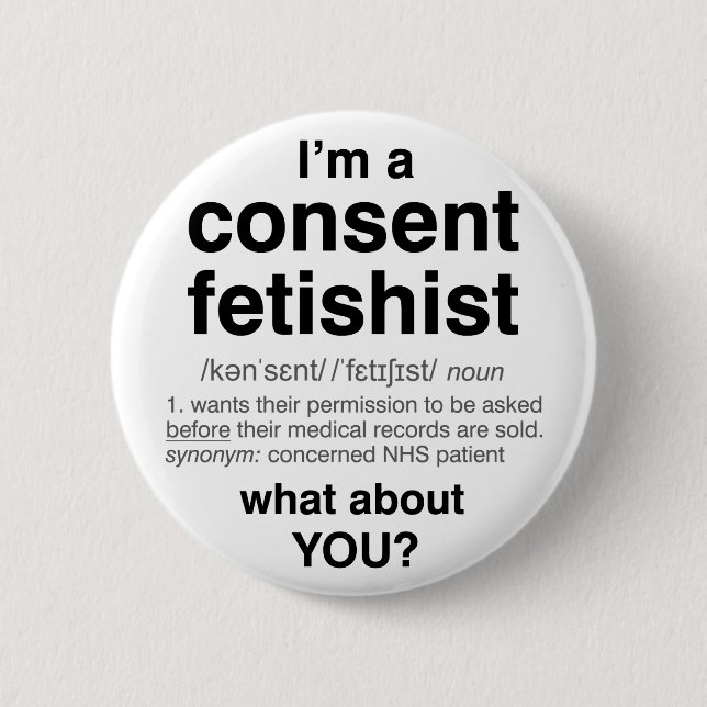 Consent Fetishist badge (standard) (Front)