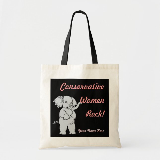 Conservataive Women Rock Personalised Bag (Front)