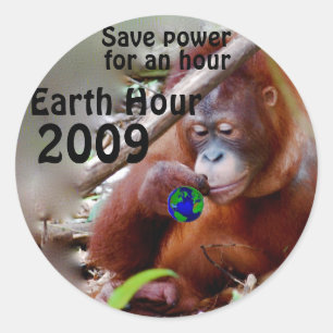 Conservation Every Hour Classic Round Sticker