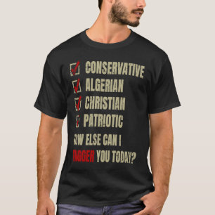 Conservative Algerian Christian Patriotic T-Shirt