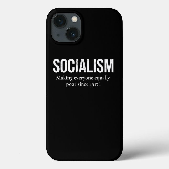 Conservative Anti Socialism Anti Marx  Case-Mate iPhone Case (Back)