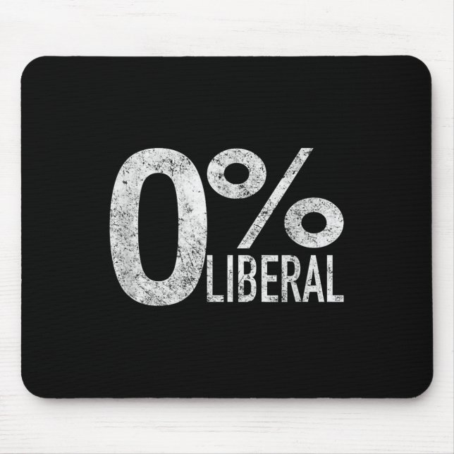 Conservative By Design Tee Company Anti Liberal Mouse Pad (Front)