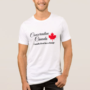 Conservative Canada. Canada first for a change.  Tri-Blend Shirt