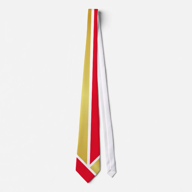 Conservative Gold Red White Tie (Front)