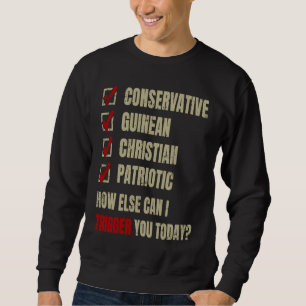 Conservative Guinean Christian Patriotic Sweatshirt
