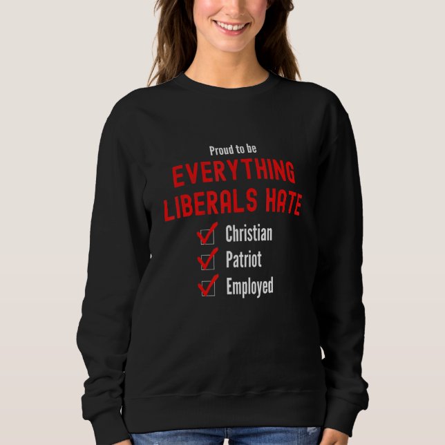 Conservative Republican 3 Sweatshirt (Front)