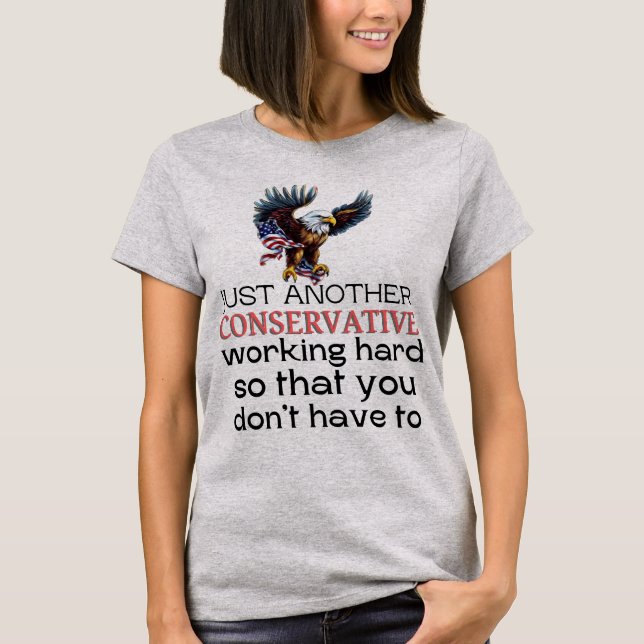 Conservative,Republican funny us election2024 T-Shirt (Front)