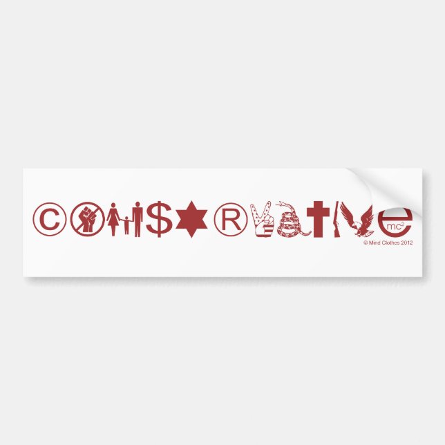 Conservative Symbol Bumper Sticker (Front)