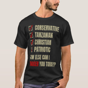 Conservative Tanzanian Christian Patriotic T-Shirt
