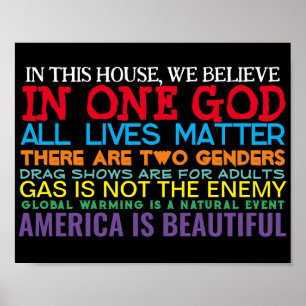 CONSERVATIVE VALUES - POSTER