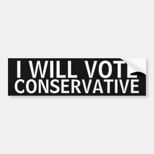 Conservative Vote Bumper Sticker