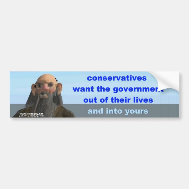conservatives bumper sticker (Front)