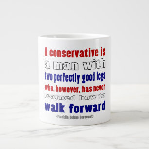 Conservatives Defined By FDR Large Coffee Mug