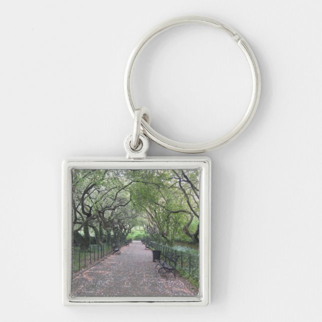 Conservatory Garden Central Park NYC Photography Key Ring (Front)