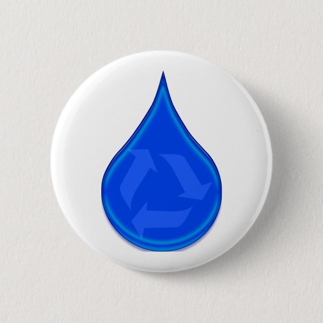 Conserve and Save Water 6 Cm Round Badge (Front)