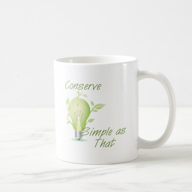 Conserve Light  Coffee Mug (Right)