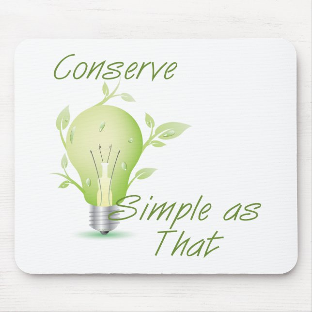 Conserve Light  Mouse Pad (Front)