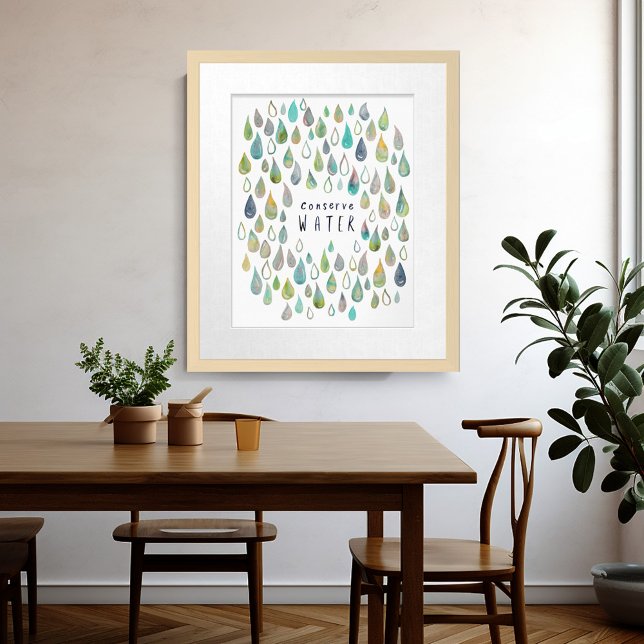 CONSERVE WATER Protect Planet Save Earth Poster (CONSERVE WATER Protect Planet Save Earth Poster
)