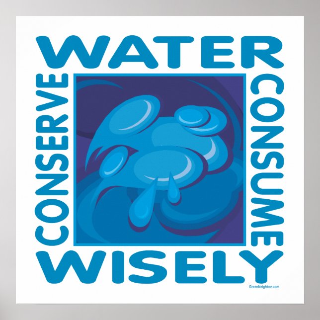 Conserve Water - Use Wisely Poster (Front)