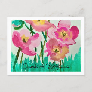 Consider the Wildflowers Postcard