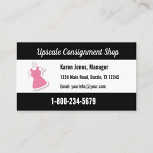 Consignment Shop Business Card with Logo
