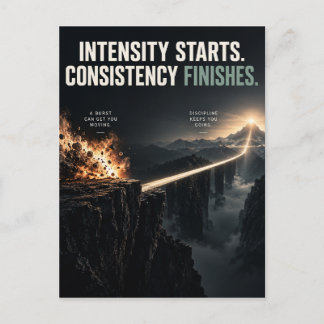 Consistency Finishes Holiday Postcard