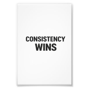 Consistency Wins – Minimal Motivation Poster