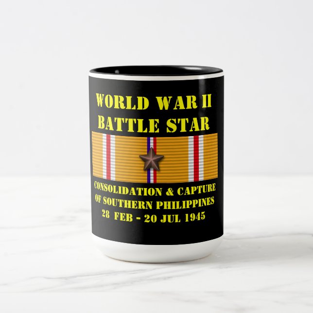 Consolidation & Capture Of Southern Philippines Two-Tone Coffee Mug (Center)